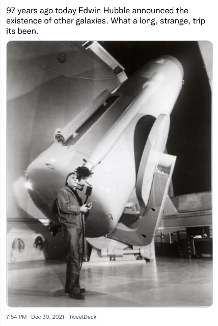 Edwin Hubble announces existence of other galaxies - 1924.jpg