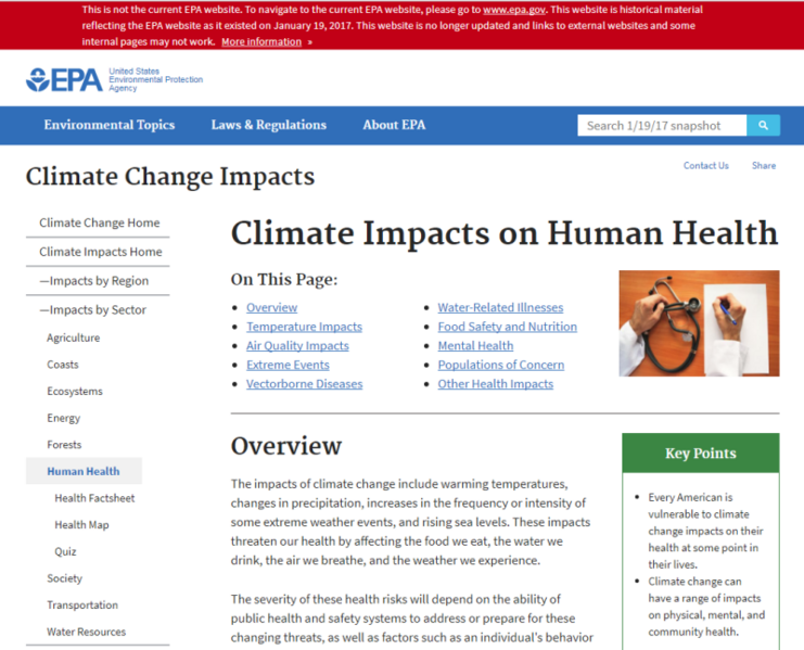 File:Climate Impacts on Human Health EPA Website Jan 2017 (before removal).png