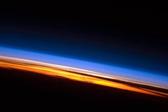 Earth sunset over India ocean.jpg