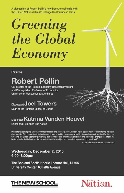 Greening the Global Economy Robert Pollin.jpg