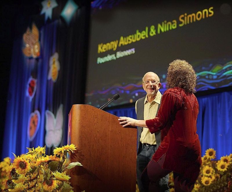 Kenny - Nina opening the Bioneers 30th annual conference, 2019.jpg