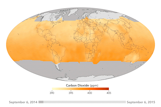 OCO-2 carbon dioxide Sept2014-Sept2015.gif