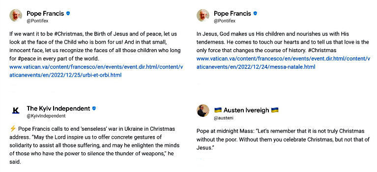 Pope Francis Christmas message 2022 - Prince of Peace.png