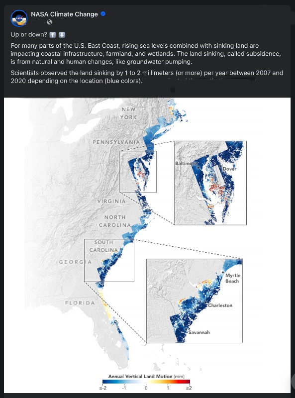 The US East Coast - sea level rise, over and under.png