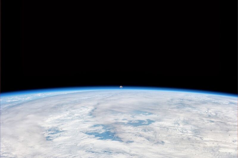 File:ISS setting moon.jpg