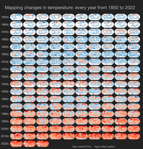 File:Mapping changes in global temperature 1850-2022.png
